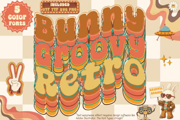 Add a Pop of 70s Nostalgia with Bunny Groovy Retro