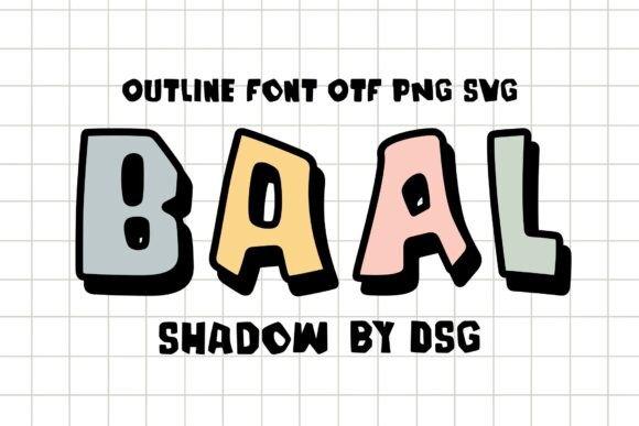 Baal Shadow: The Creative Font for Bold, Playful Design