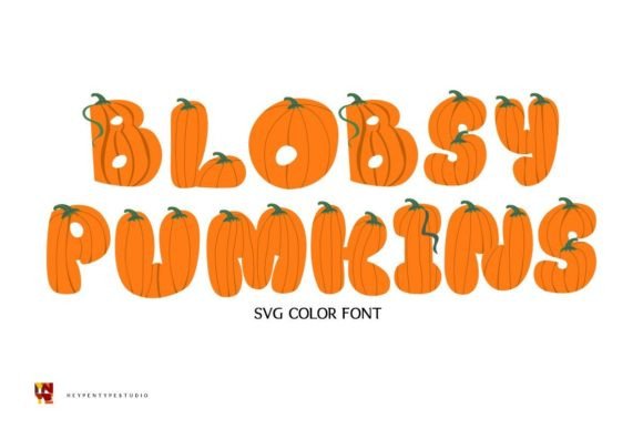 Blobsy Pumpkins: A Playful Color Font for Cheerful Designs