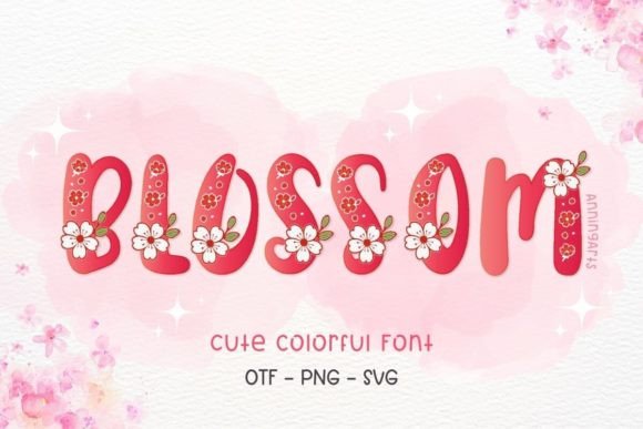 Blossom: A Colorful Display Font for Spring and Beyond