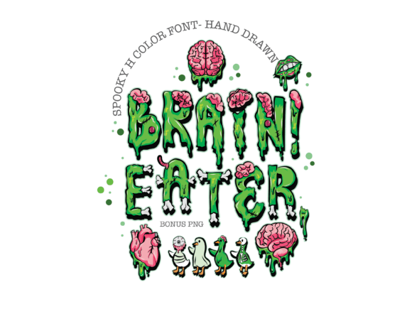 Brain Eater: The Dripping Zombie Font for Halloween Projects
