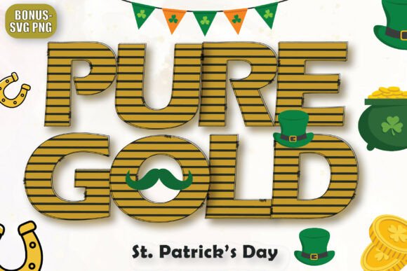 Celebrate in Style: The Patrick Line Yellow Irish Theme Alphabet