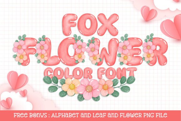 Fox Flower: A Playful Color Font for Creative Projects