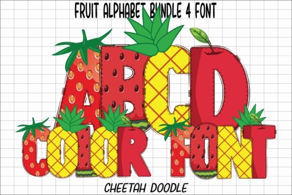 Fruit Alphabet: A Color Font That Brings Whimsy to Your Work