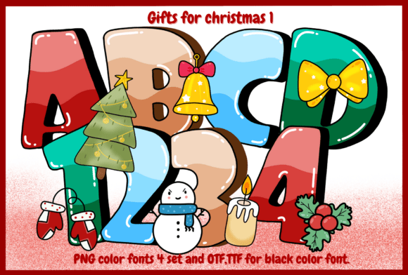 Gifts for Christmas 1: A Festive Display Typeface for Holiday Designs