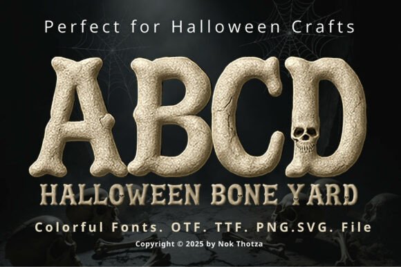Halloween Bone Yard: A Typeface for Chilling Design Impact