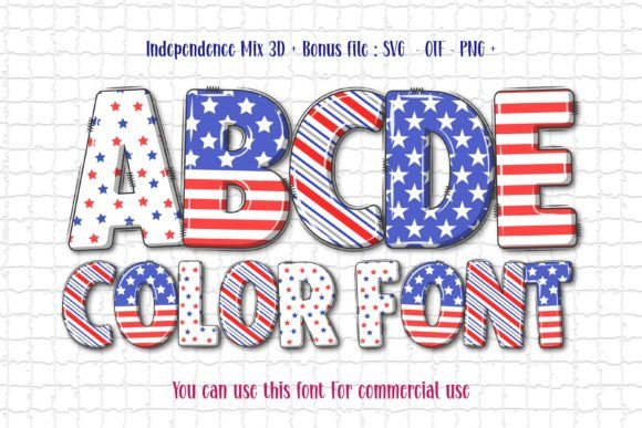 Independence Mix 3D: A Patriotic Font for Bold Design
