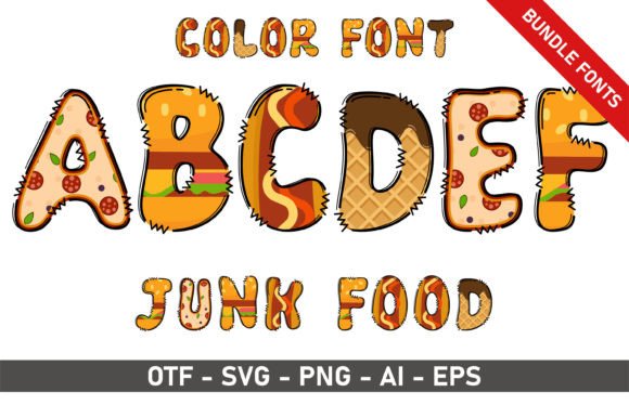 Junk Food Bundle: A Playful Font for Bold Branding