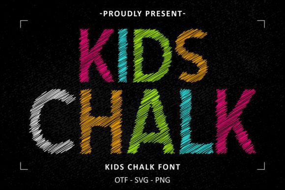 Kids Chalk Font: A Sketch Display Typeface for Creative Projects