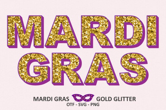 Mardi Gras Gold Glitter: Add Festive Sparkle to Your Designs