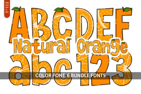 Natural Orange: A Font That Brings Artistic Energy to Your Work