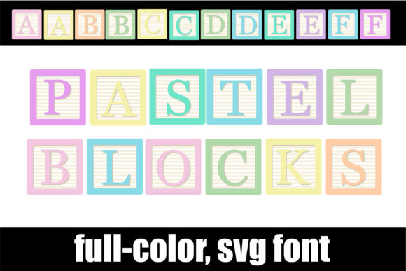 Pastel Blocks: A Creative Font for Joyful Design Projects