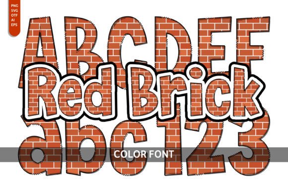 Red Brick: The Playful Color Font for Creative Projects