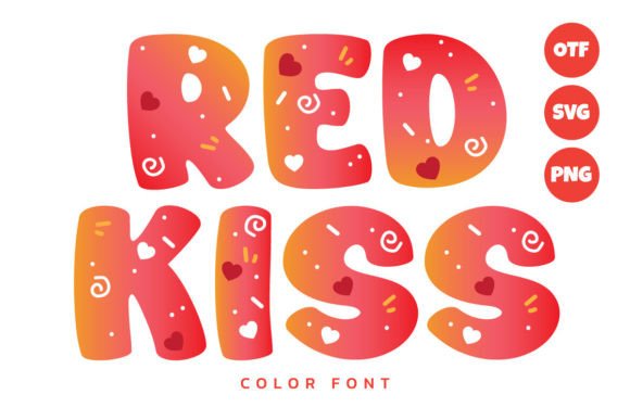 Redkiss: The Playful Typeface for Heartfelt Designs