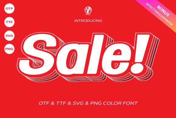 Sale: The Playful Color Font That Commands Attention