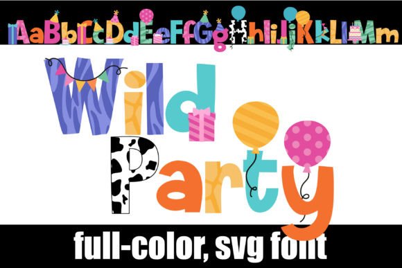 Wild Party: A Vibrant Color Font for Playful Designs